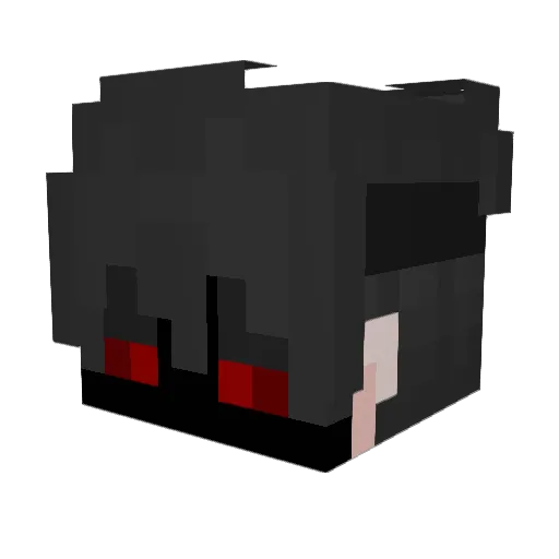 yDoozu Minecraft avatar head, 3D render