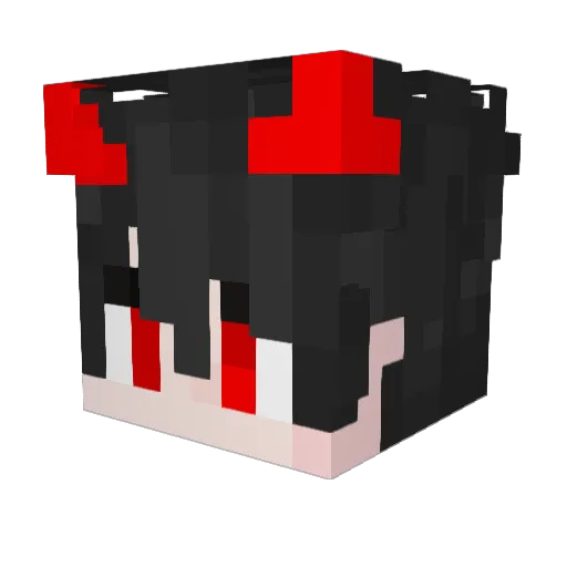 yDraxz Minecraft avatar head, 3D render