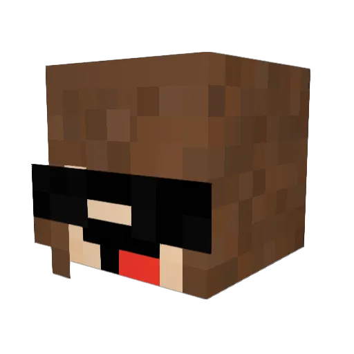 yDudaahOP Minecraft avatar head, 3D render