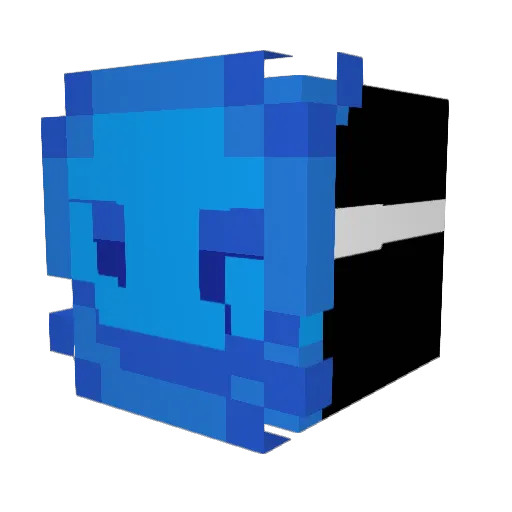 yEaIght Minecraft avatar head, 3D render