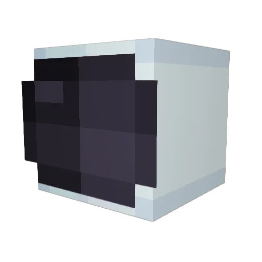 yExample Minecraft avatar head, 3D render