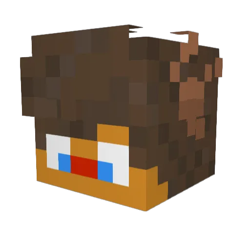 yExplosion_ Minecraft avatar head, 3D render