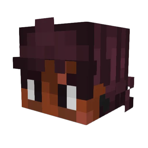 yG4BI Minecraft avatar head, 3D render