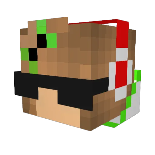 yGatuna Minecraft avatar head, 3D render