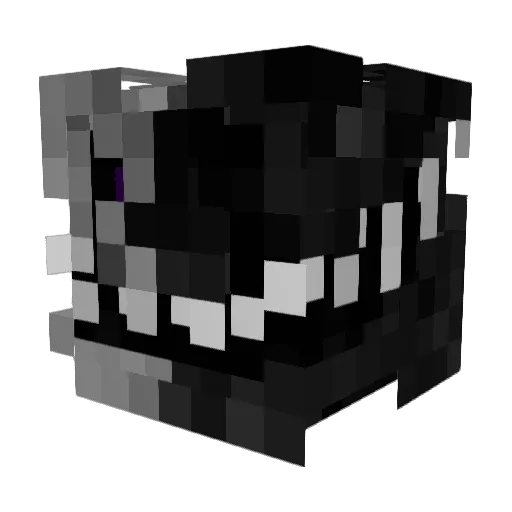 yGhosty Minecraft avatar head, 3D render