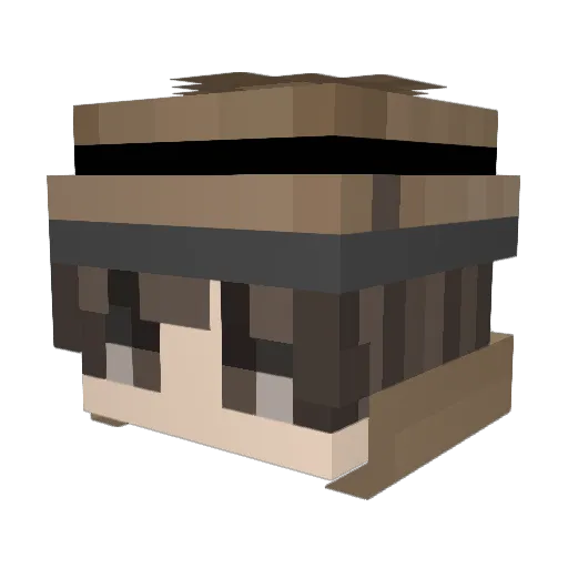 yGinn Minecraft avatar head, 3D render
