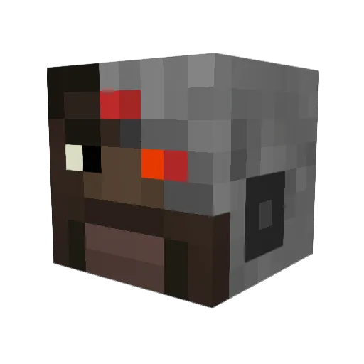 yGlory Minecraft avatar head, 3D render