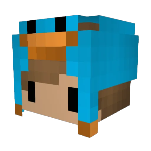yGodzin_ Minecraft avatar head, 3D render