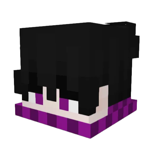 yGreyy Minecraft avatar head, 3D render