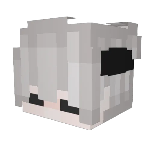 yGvZ Minecraft avatar head, 3D render