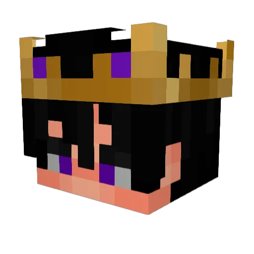 yHeeyy Minecraft avatar head, 3D render