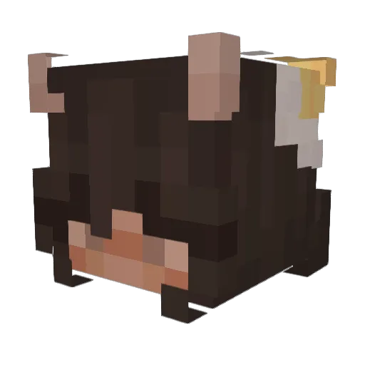 yHqtz Minecraft avatar head, 3D render