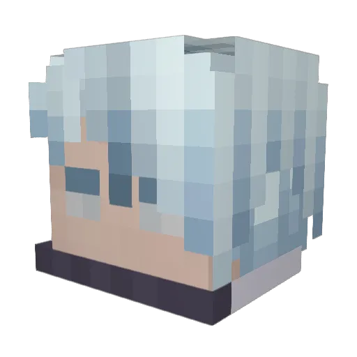 yInsanez Minecraft avatar head, 3D render