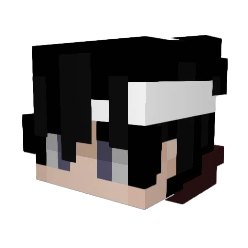yKaeli Minecraft avatar head, 3D render