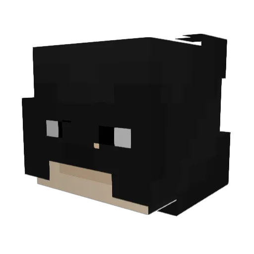 yKajotka Minecraft avatar head, 3D render