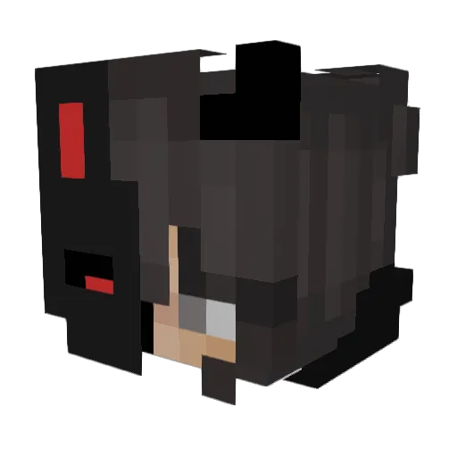 yKeyZ Minecraft avatar head, 3D render