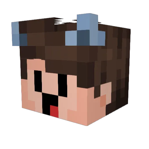 yKhaos12 Minecraft avatar head, 3D render