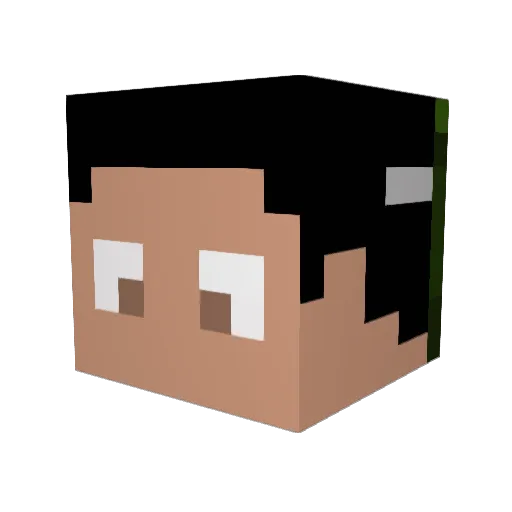yKilleyXD Minecraft avatar head, 3D render
