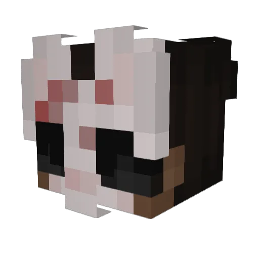 yKvro Minecraft avatar head, 3D render