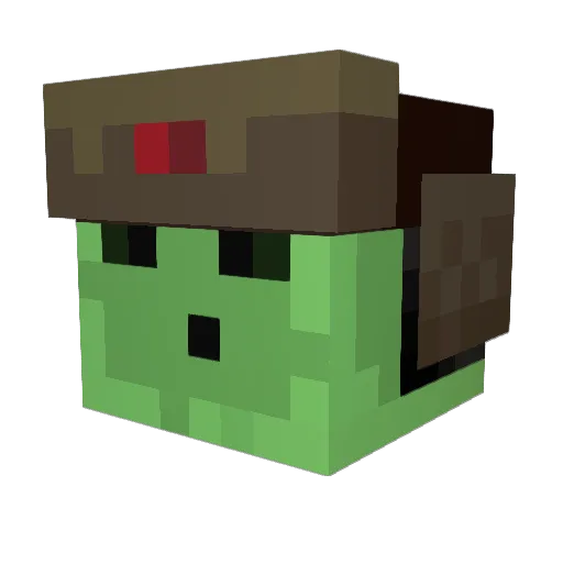 yKxmx Minecraft avatar head, 3D render