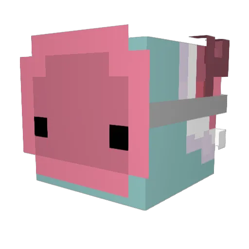 yLeopodin Minecraft avatar head, 3D render