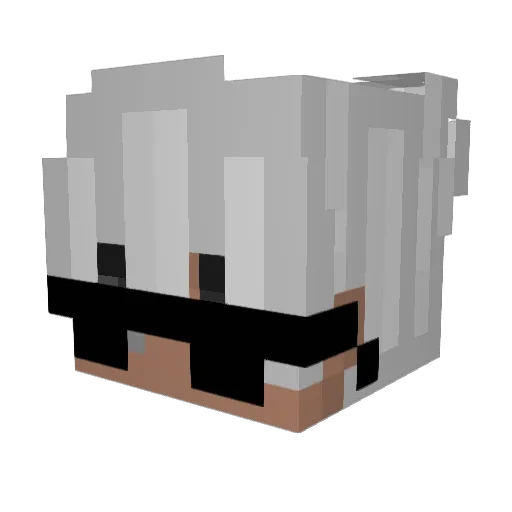 yLoku Minecraft avatar head, 3D render