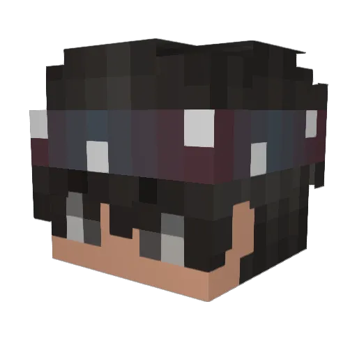 yLordHG_ Minecraft avatar head, 3D render