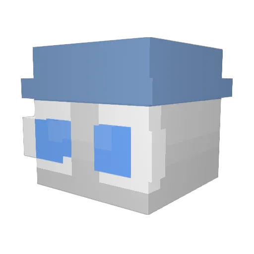 yMaIte Minecraft avatar head, 3D render