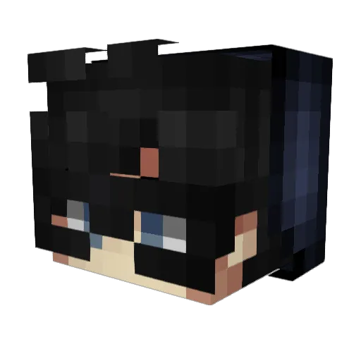yMaconha Minecraft avatar head, 3D render