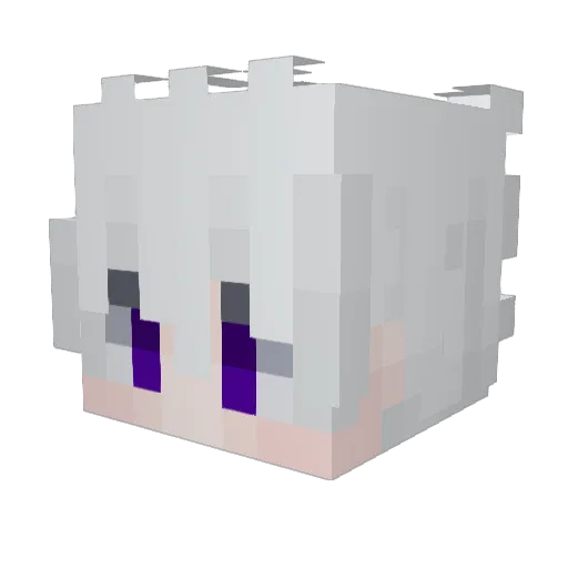 yMasterXD Minecraft avatar head, 3D render