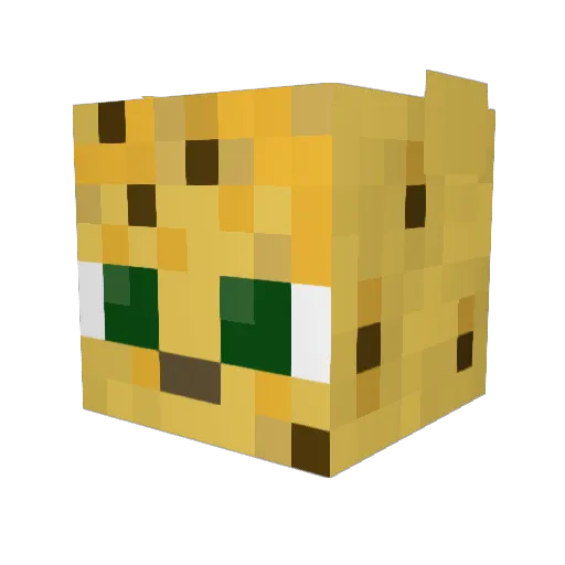 yMisoo Minecraft avatar head, 3D render