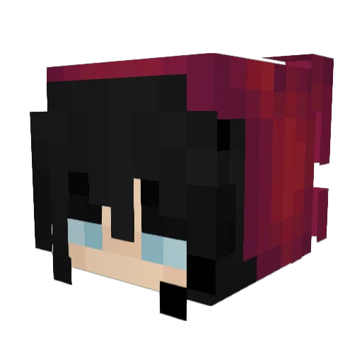 yMxds Minecraft avatar head, 3D render