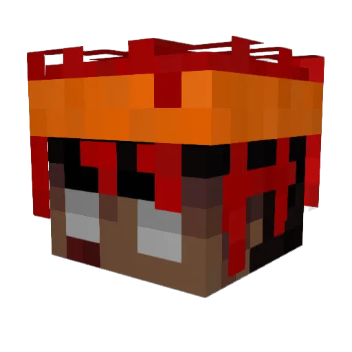 yNadalZL Minecraft avatar head, 3D render