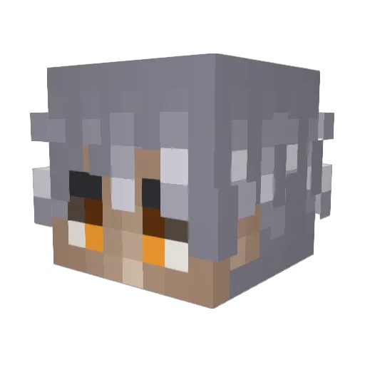 yNickY Minecraft avatar head, 3D render