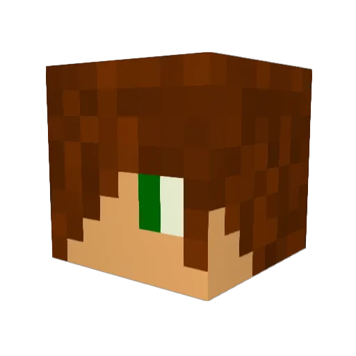 yO_Ot Minecraft avatar head, 3D render