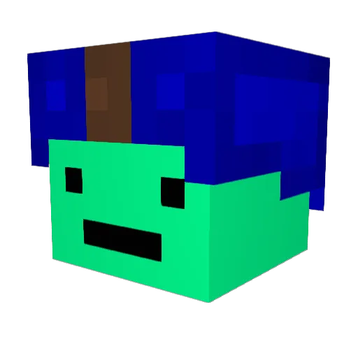 yObito87 Minecraft avatar head, 3D render