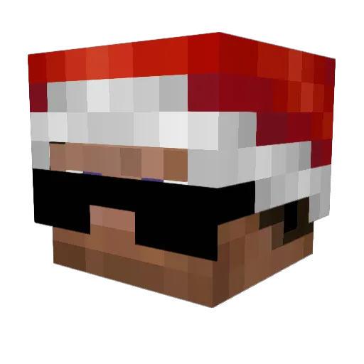 yPan_ Minecraft avatar head, 3D render