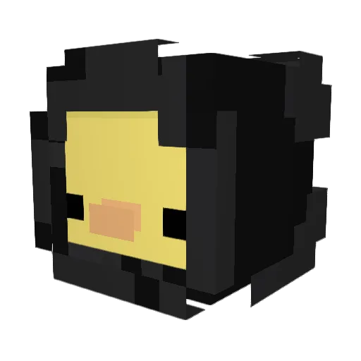 yPand4_ Minecraft avatar head, 3D render