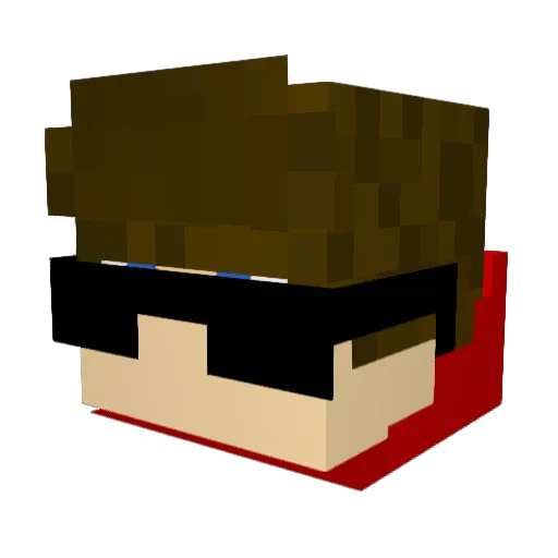 yPaulinho Minecraft avatar head, 3D render