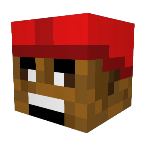 yPvtz Minecraft avatar head, 3D render