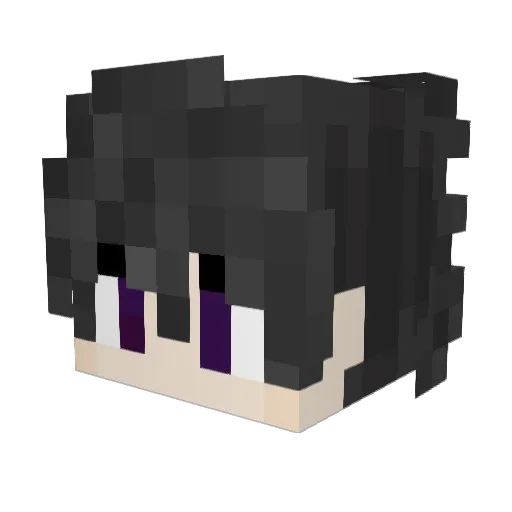 yRafaCG1 Minecraft avatar head, 3D render