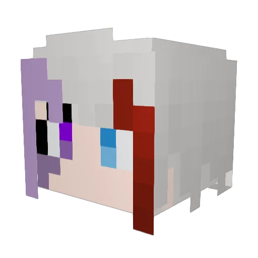 yRed3 Minecraft avatar head, 3D render