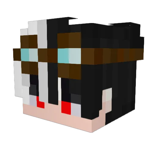 yRedzx Minecraft avatar head, 3D render