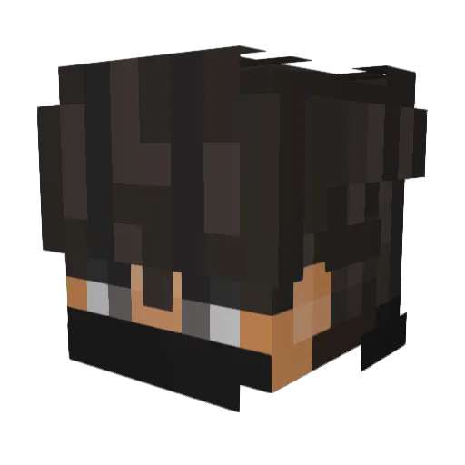 yRials Minecraft avatar head, 3D render