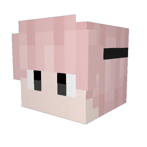 ySharki Minecraft avatar head, 3D render