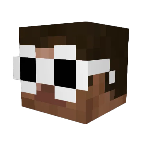 ySmash Minecraft avatar head, 3D render
