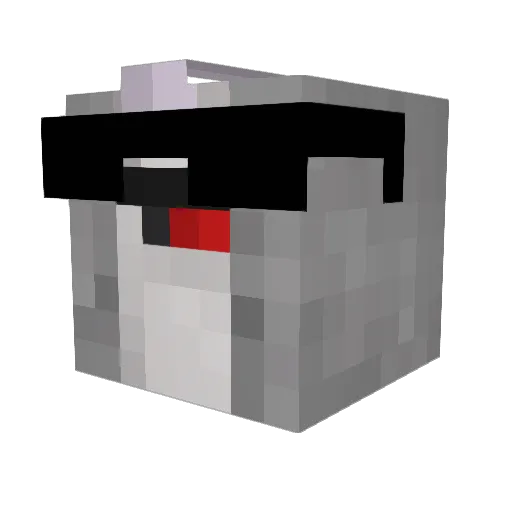 ySnakeee Minecraft avatar head, 3D render