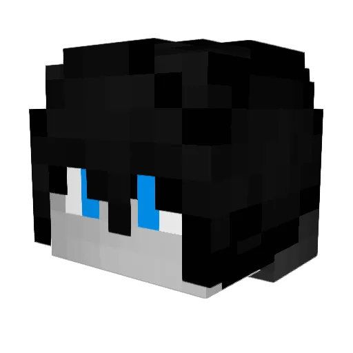 ySnick Minecraft avatar head, 3D render