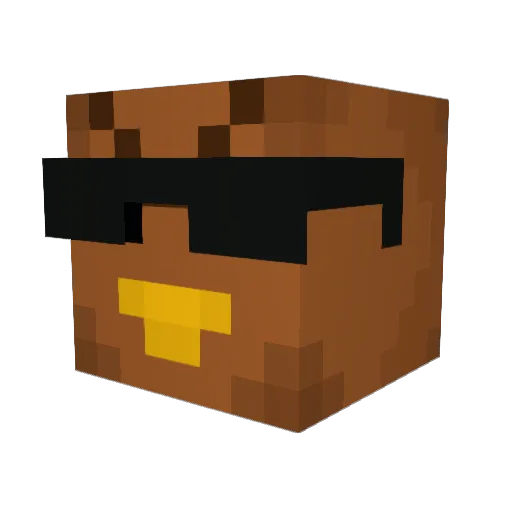 ySupremic Minecraft avatar head, 3D render