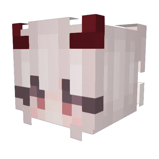 yTraq Minecraft avatar head, 3D render